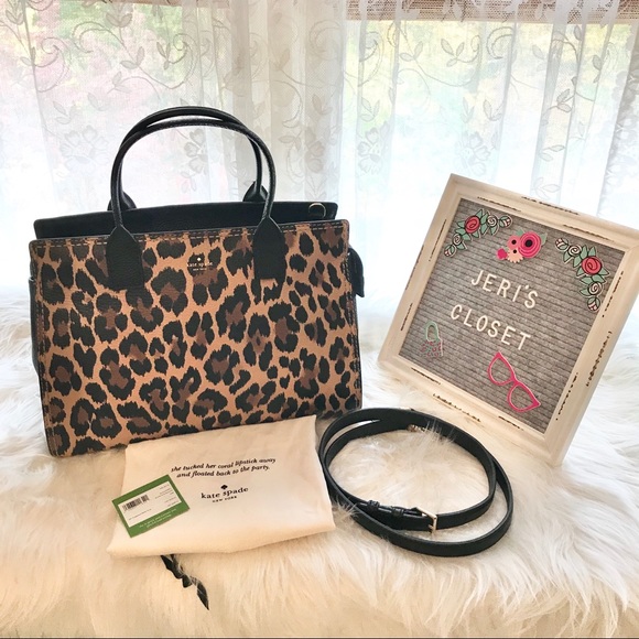 Kate Spade Dunne Lane Large Leopard Print Lake - Picture 3 of 7